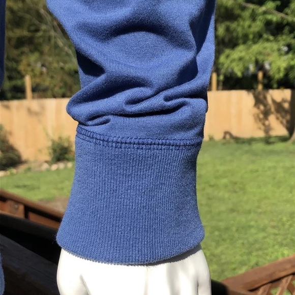 Abercrombie & Fitch Mens M Blue Muscle Shirt Long Sleeve White Moose EUC. Soft - Picture 4 of 8